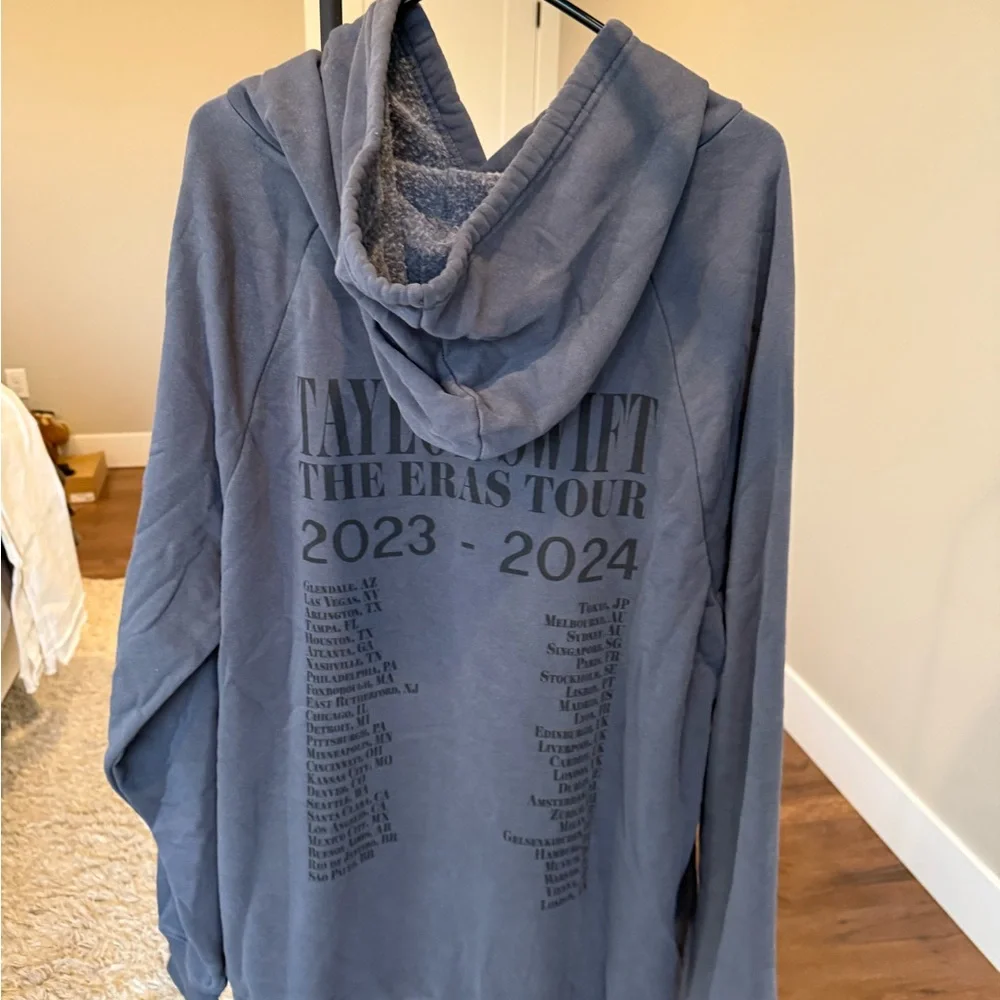 Taylor Swift The Eras Tour Blue Hoodie - Picture 3 of 8